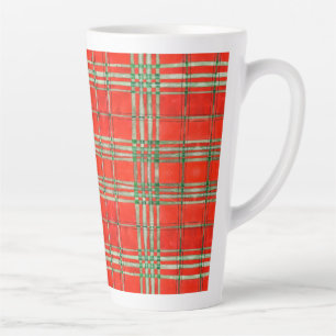 RED SCOTT TARTAN Tall Latte Mug
