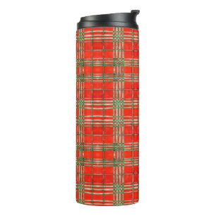 RED SCOTT TARTAN Thermal Tumbler