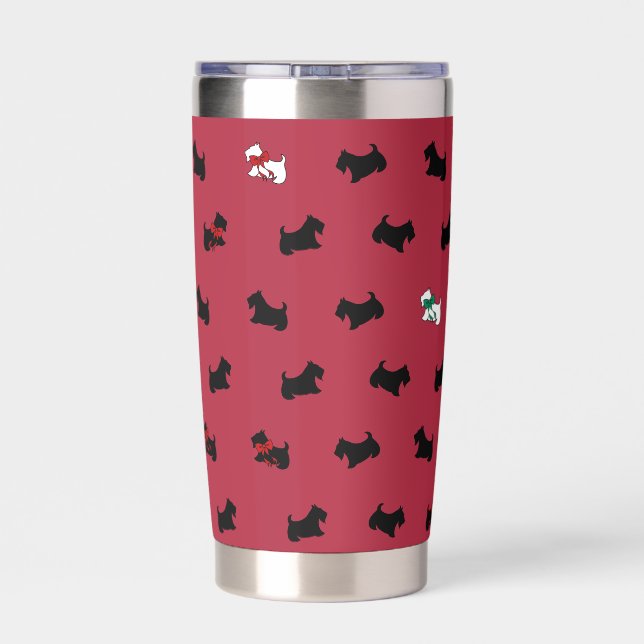Red Scottish Terrier Tumbler  (Back)