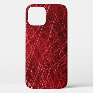 Red scratch abstract backgroundabstract, aged, alu iPhone 12 case