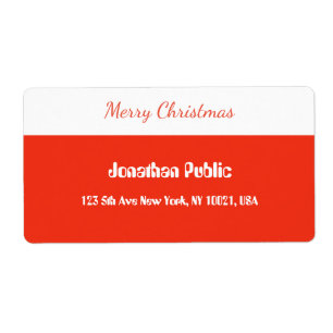 Red Script Template Merry Christmas Shipping
