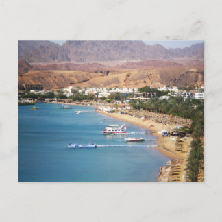 Red Sea aerial view with sand beaches view Postcard