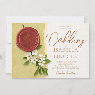 Red Seal Wedding Invitation