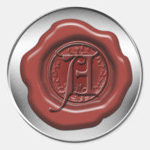 Red sealing wax letter A