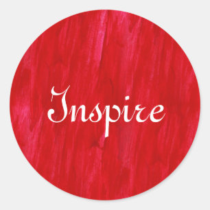 Red Seamless Background Abstract And Watercolor Classic Round Sticker