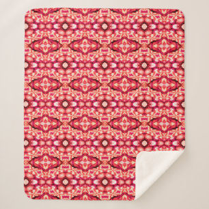Red seamless Persian Carpet. Ethnic texture abstra Sherpa Blanket
