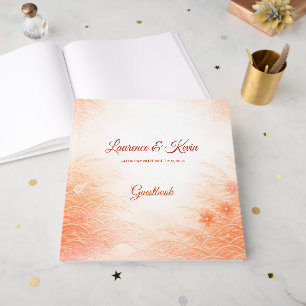 Red Seigaiha – Japanese Wedding Collection Guest Book