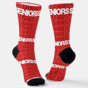 Red Seniors Seniors Seniors Socks