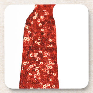 red sequin vintage pin up coaster