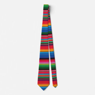 Red Serape Saltillo traditional mexican blanket Tie
