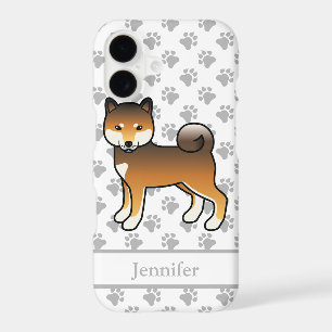 Red Sesame Shiba Inu Cute Cartoon Dog & Name