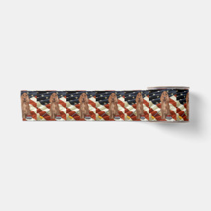 RED SETTER CURLING SATIN RIBBON