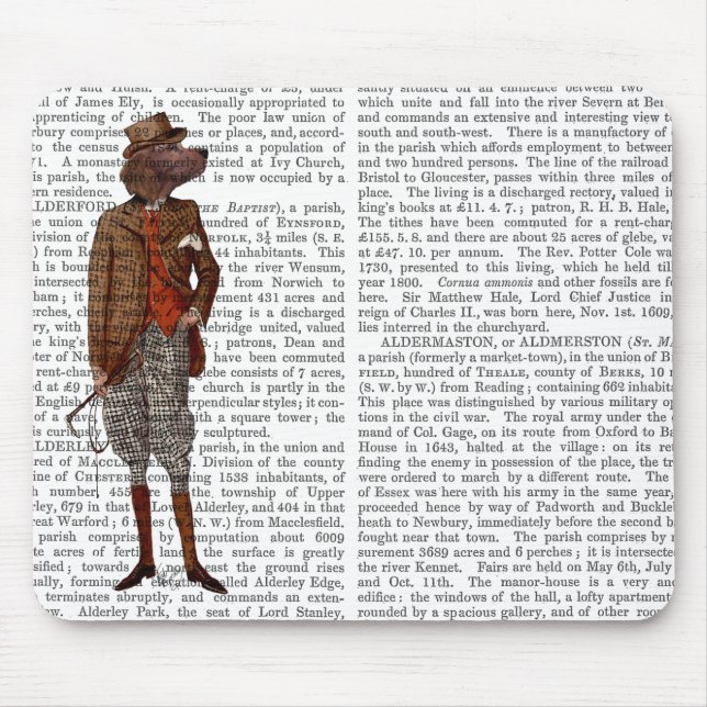 Red Setter Rider Full Mouse Mat (Front)