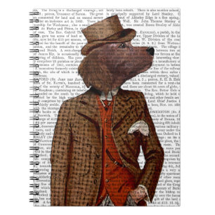 Red Setter Rider Portrait Notebook