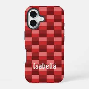 Red Shades Color Blocks iPhone 16 Case