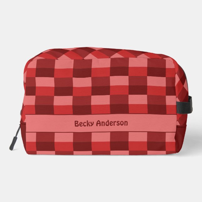 Red Shades Colour Blocks Dopp Kit (Back)