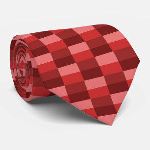 Red Shades Colour Blocks Tie