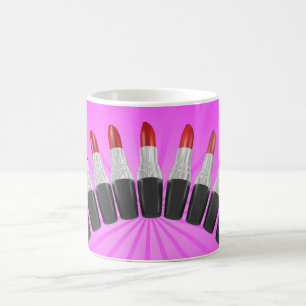 red shades lipstick mug