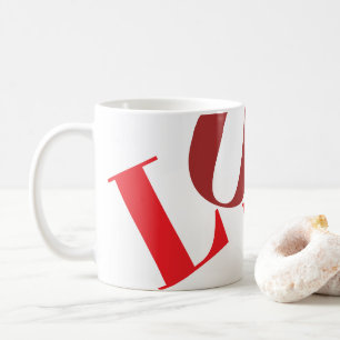 Red shades LOVE mug