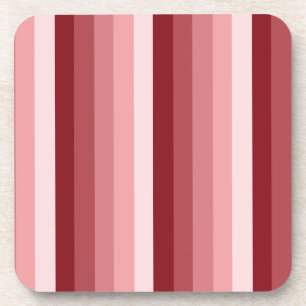 Red shadow stripes coaster