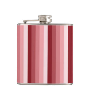 Red shadow stripes hip flask