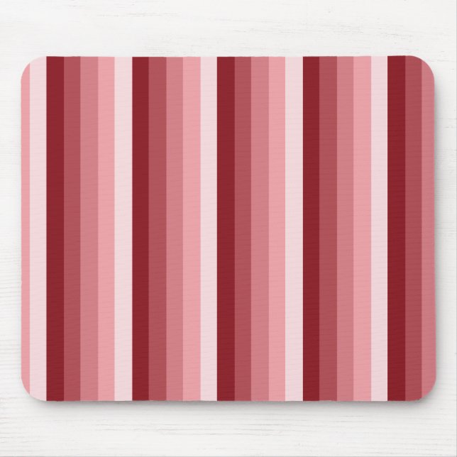 Red shadow stripes mouse mat (Front)