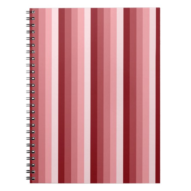 Red shadow stripes notebook (Front)