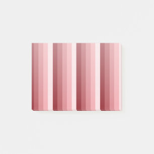 Red shadow stripes post-it notes