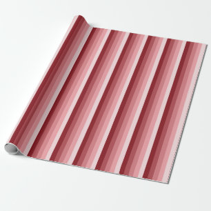Red shadow stripes wrapping paper