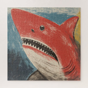 Red Shark Jigsaw Puzzle