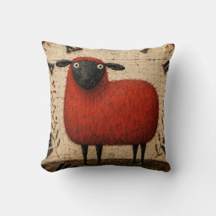 Red Sheep Cushion