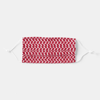 Red Shemagh, keffiyeh Cloth Face Mask