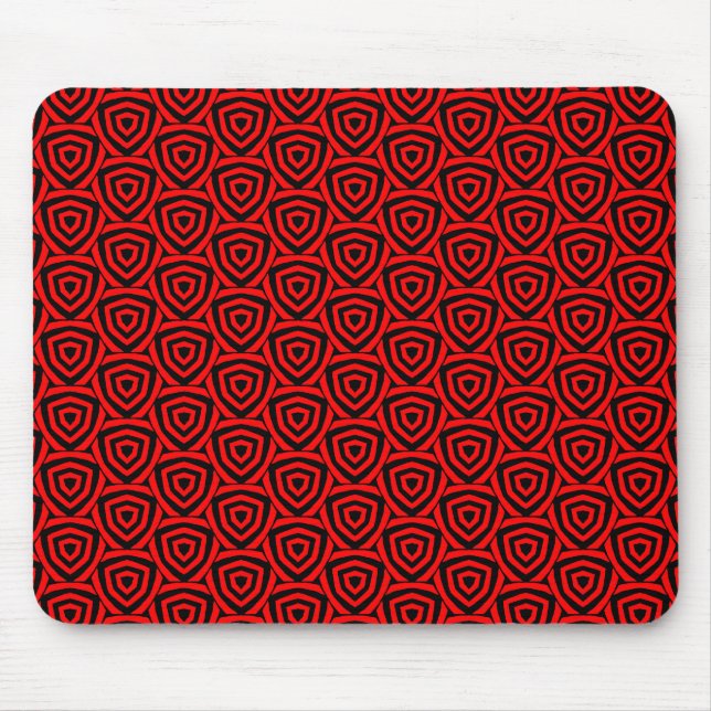 Red Shield Mouse Mat (Front)