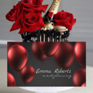 Red Shiny Balloons Business card