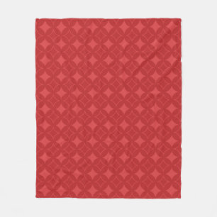 Red shippo pattern fleece blanket