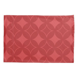 Red shippo pattern pillowcase