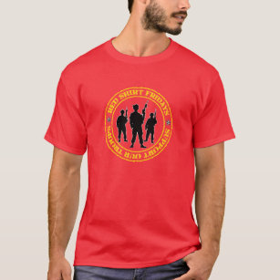 Red Shirt Fridays Support Our Troops T-Shirt