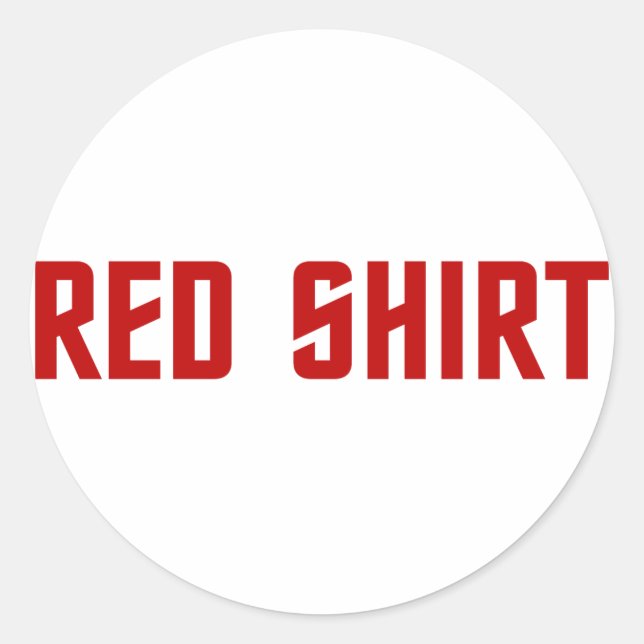 Red Shirt Stickers (Front)