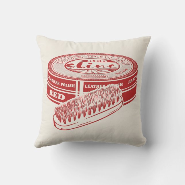 Red shoe polish cushion (Back)