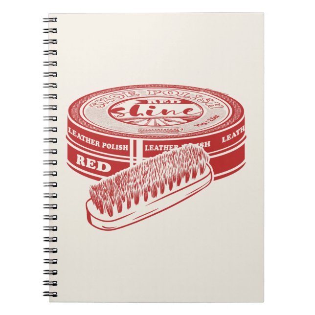 Red shoe polish notebook (Front)