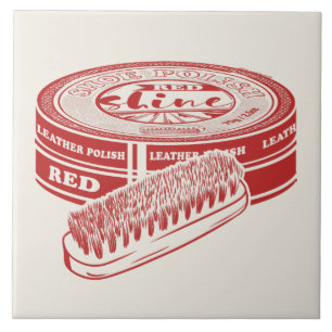 Red shoe polish tile