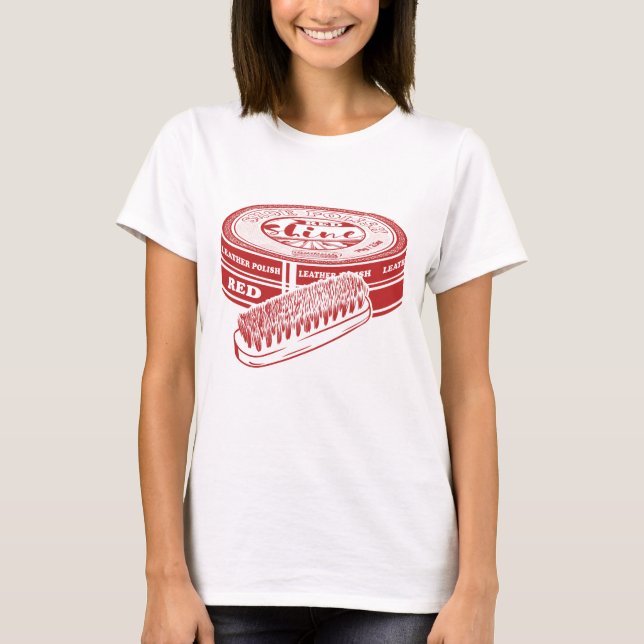 Red shoe polish tin T-Shirt (Front)