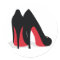 Red Shoe Stickers/Seals