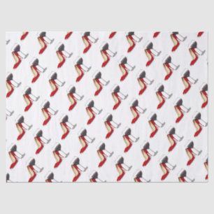 Red Shoes And Red Wine Tissue Paper