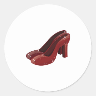 Red High Heel Stiletto Shoe Stickers & Labels | Zazzle UK