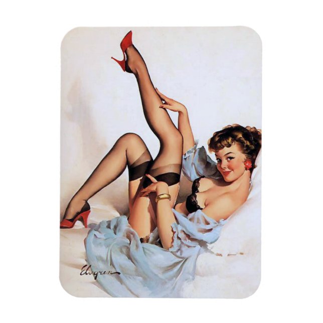 Red Shoes Pin Up Magnet (Vertical)
