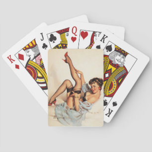 Red shoes pin up playing cards
