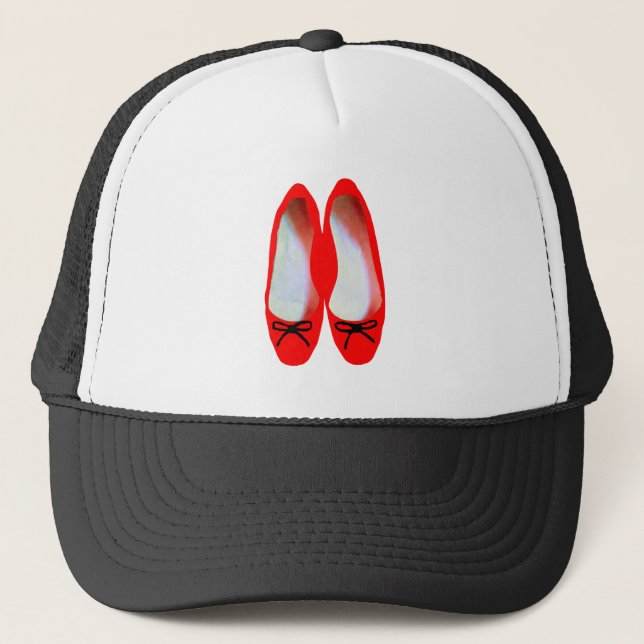 red shoes trucker hat (Front)