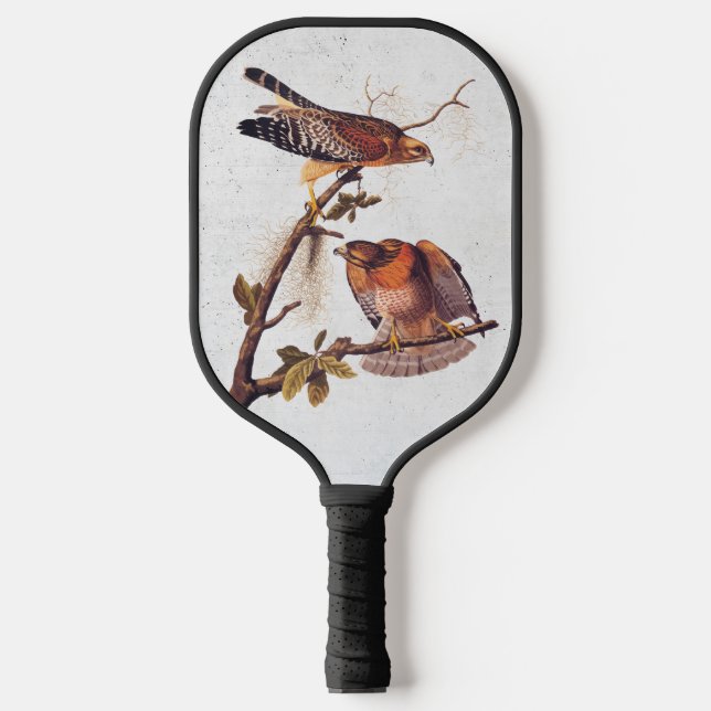 Red Shouldered Hawk Audubon Bird of Prey Pickleball Paddle (Front)