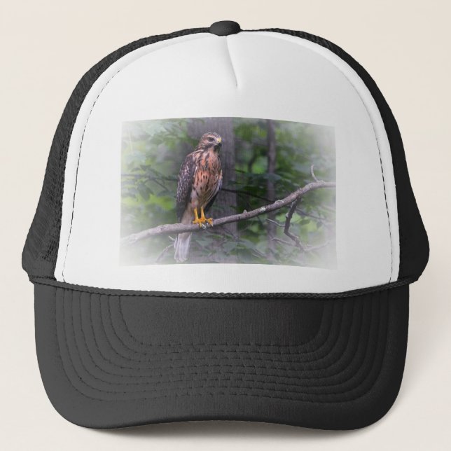 Red Shouldered Hawk Trucker Hat (Front)